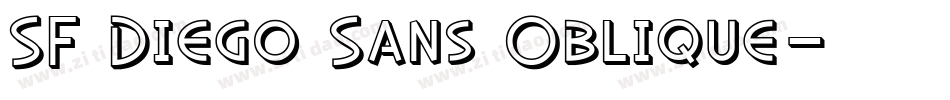 SF Diego Sans Oblique字体转换